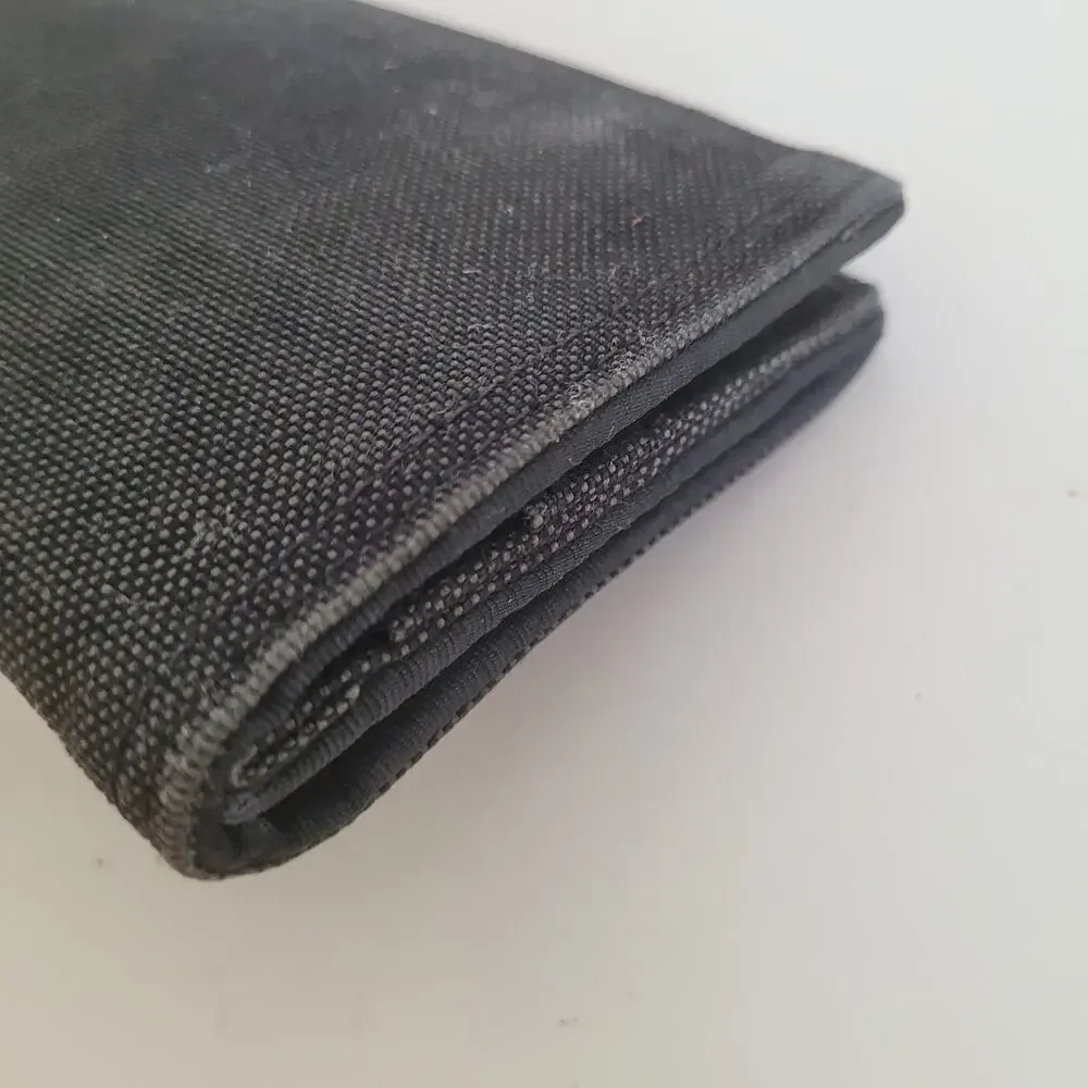 Porter Yoshida & Co Tokyo Unisex‎ Denim Canvas Long Wallet Gray Checkbook Card